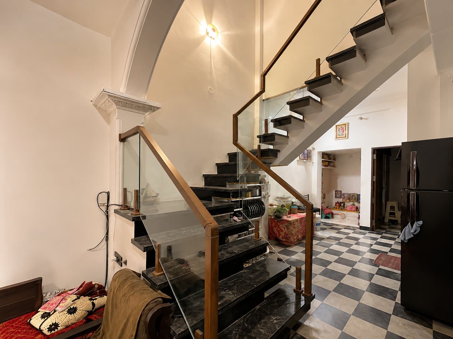 Aluminium Glass railing, staircase