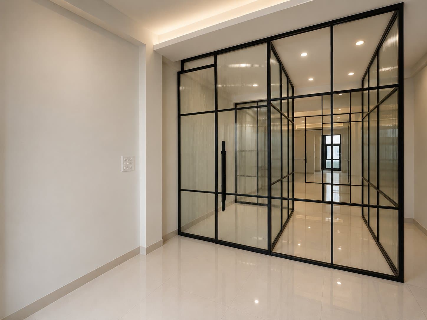 25mm Slim glass partition